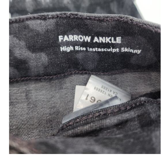 DL1961 Farrow Ankle Jeans Black Leopard Print Women's Sz 26 - Picture 7 of 13